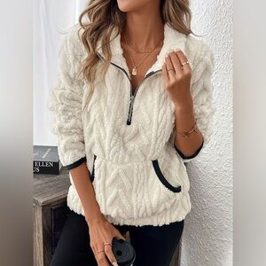 Cozy Sherpa Half Zip Sweatshirt